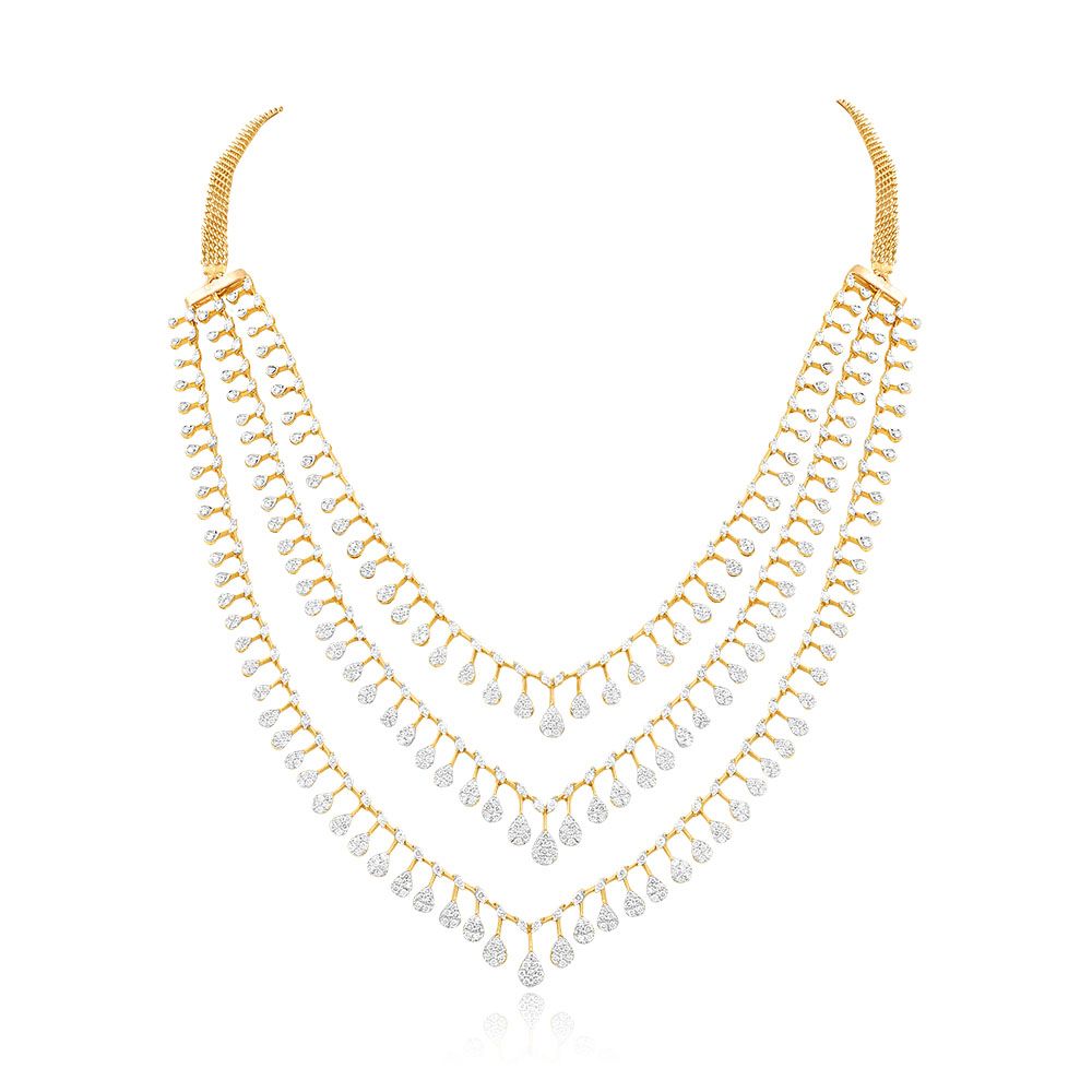 Luminous Chandelier Drop Necklace-Necklaces-OSN25A27-D400R1B