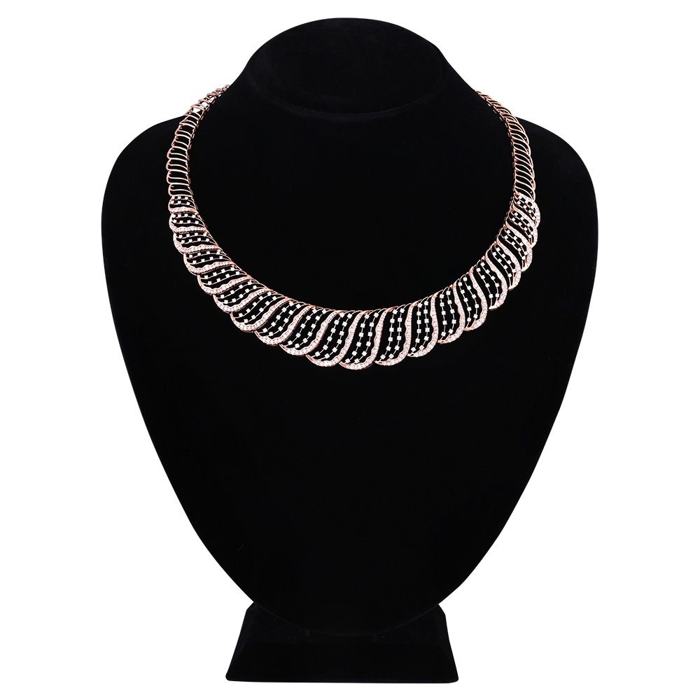 Eternal Sparkle Diamond Short Necklace Set-All Jewellery-ONS25A42-D400X0B