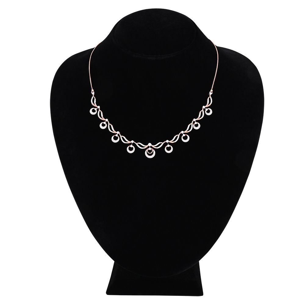 Linear Bar Diamond Necklace Set-All Jewellery-ONS25A56-D900X0C