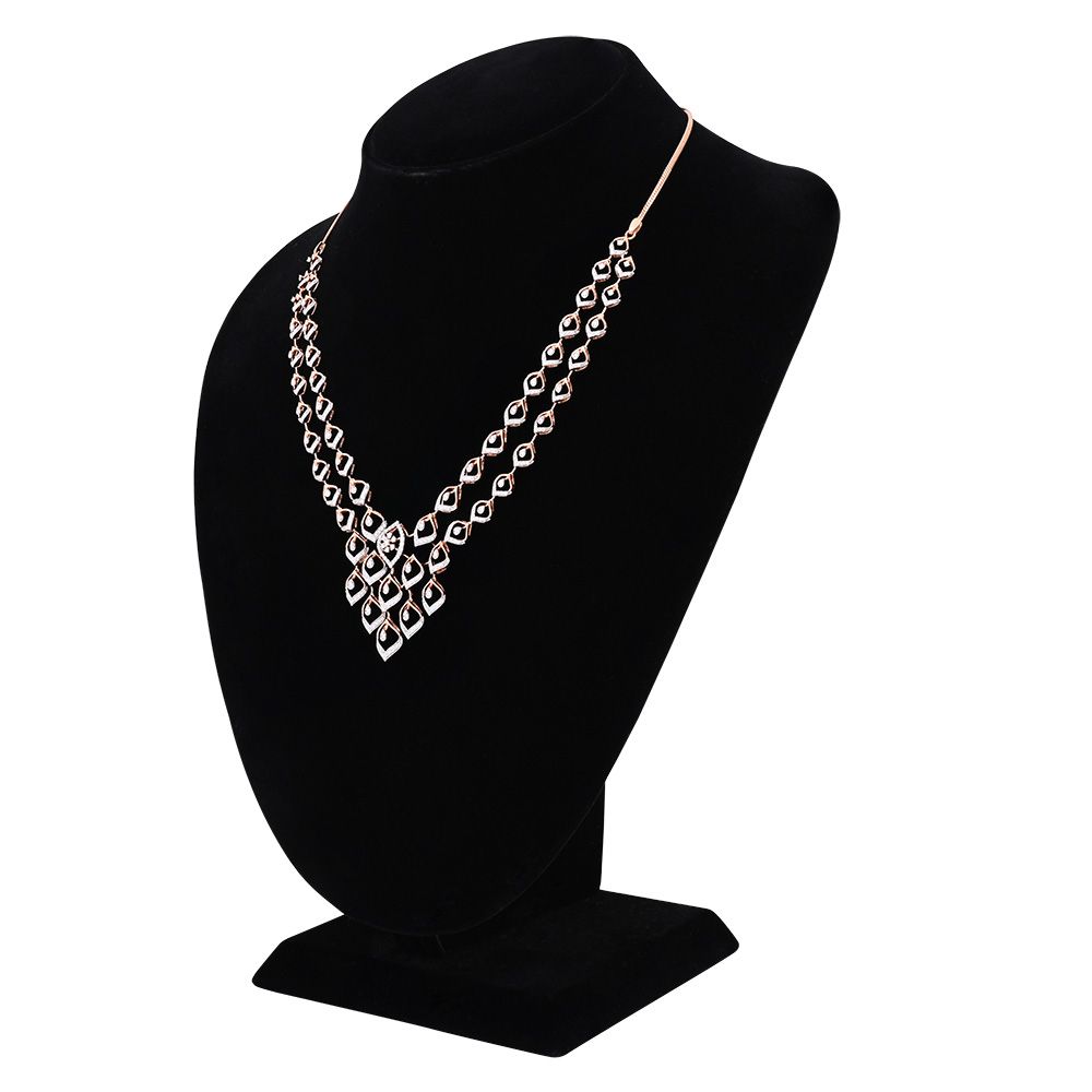 Regal and Timeless Diamond Necklace Set-All Jewellery-ONS25A59-D400X0B