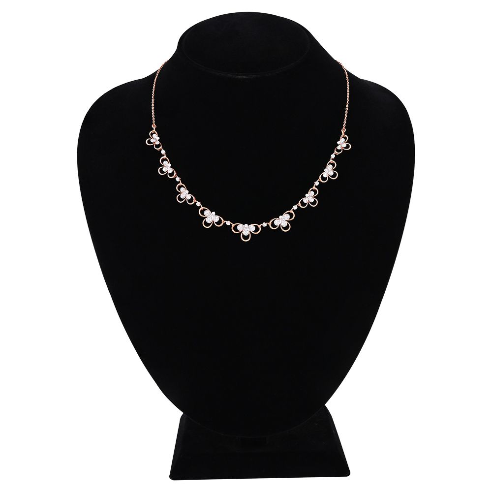 Soft Grace Floral Necklace Set-All Jewellery-ONS25A60-D400X0B