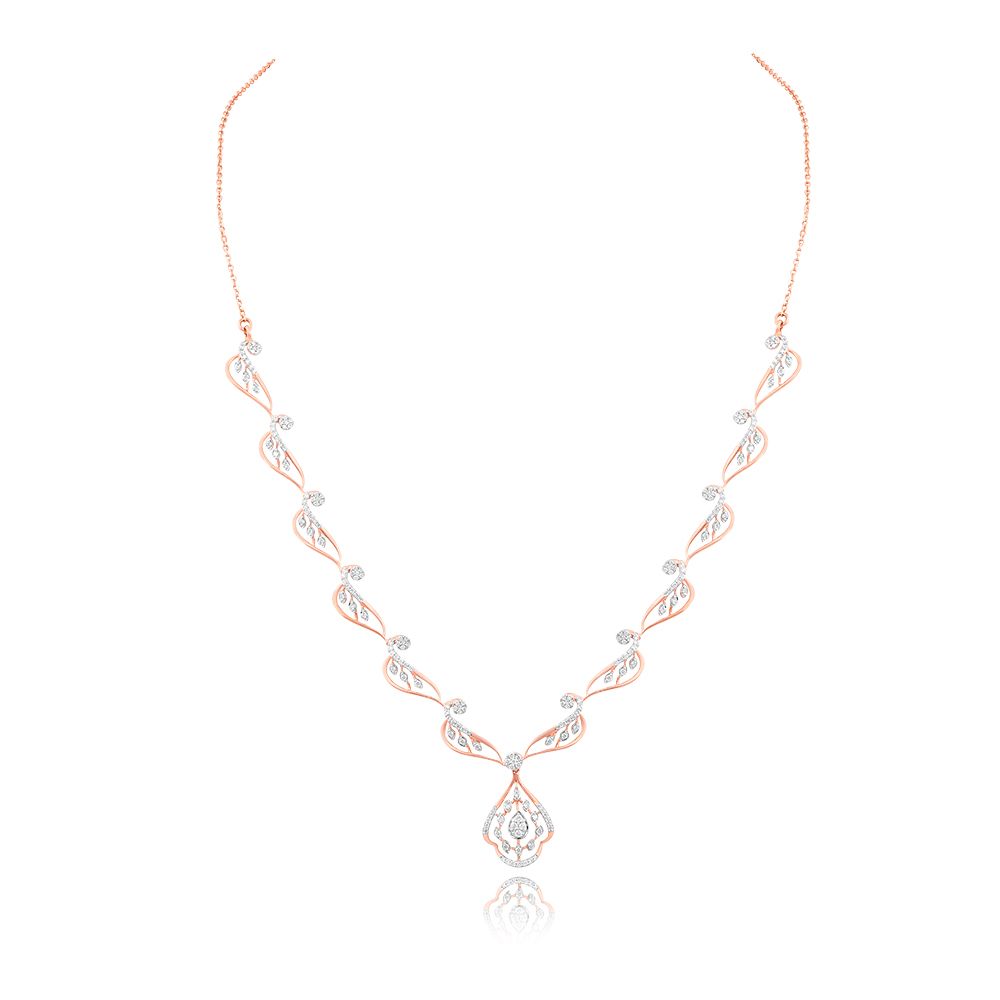 Diamond Versatile Teardrop Necklace Set-All Jewellery-ONS25A61-D400X0B