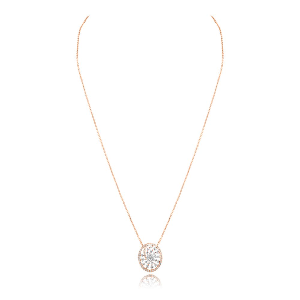 Lustrous Star Diamond Necklace-Necklaces-OSN25A70-D300X1B