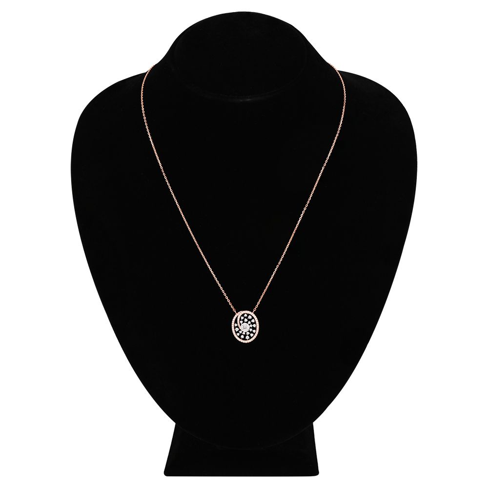 Lustrous Star Diamond Necklace-Necklaces-OSN25A70-D300X1B