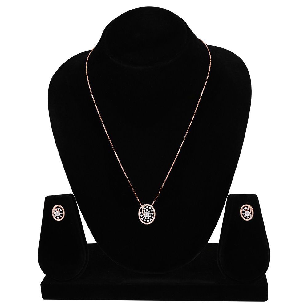 Lustrous Star Diamond Necklace Set-Necklaces-ONS25A70-D300X0B