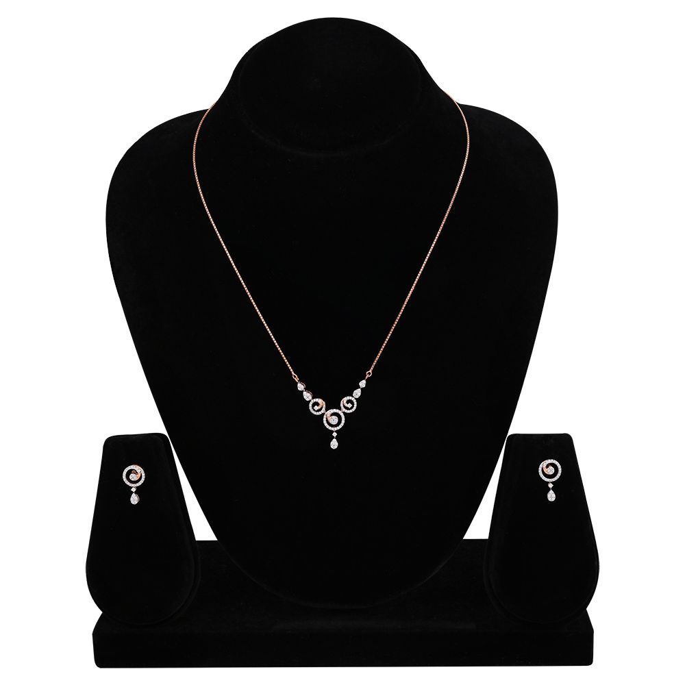 Seraphine Diamond Necklace Set-Necklaces-ONS25A76-D400X0C