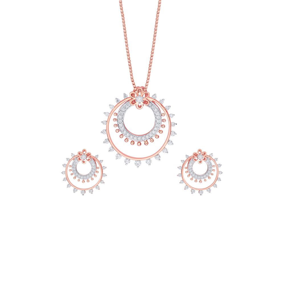 Glamorous Allure Diamond Pendant Set-All Jewellery-OSP17002-D200X0B