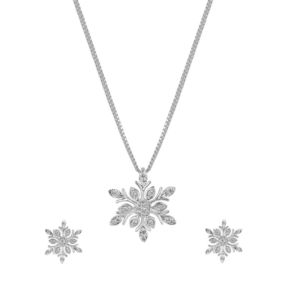 Radiant Charm Diamond Pendant Set-All Jewellery-OSP22061-D900W0C