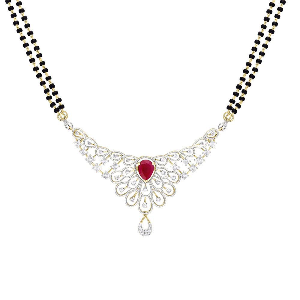 14KT Yellow Gold and Diamond Tanmaniya-All Jewellery-OTN18035-D409R0C