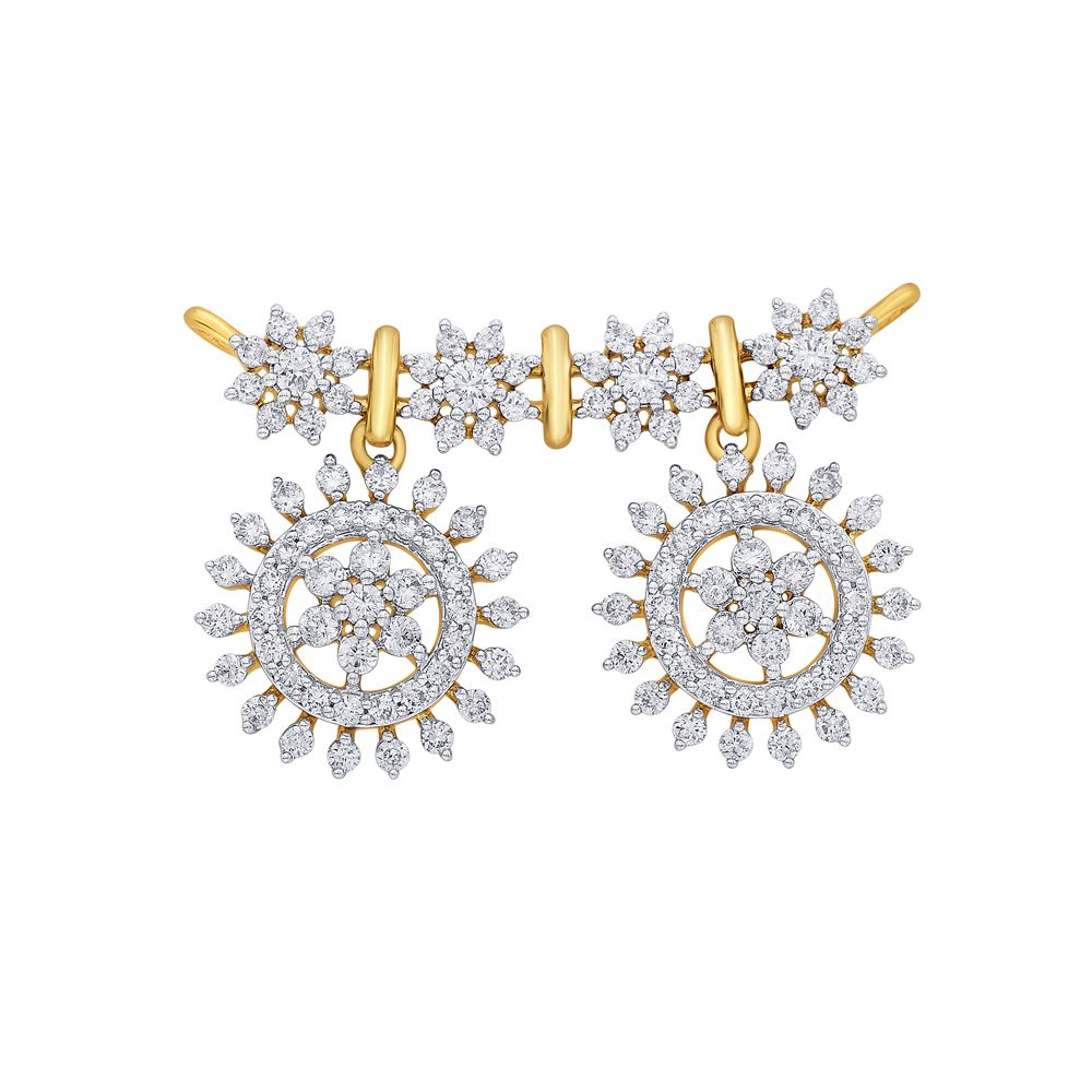 Dazzling 18KT Yellow Gold and Diamond Tanmaniya-All Jewellery-OTN19008-D400R0B