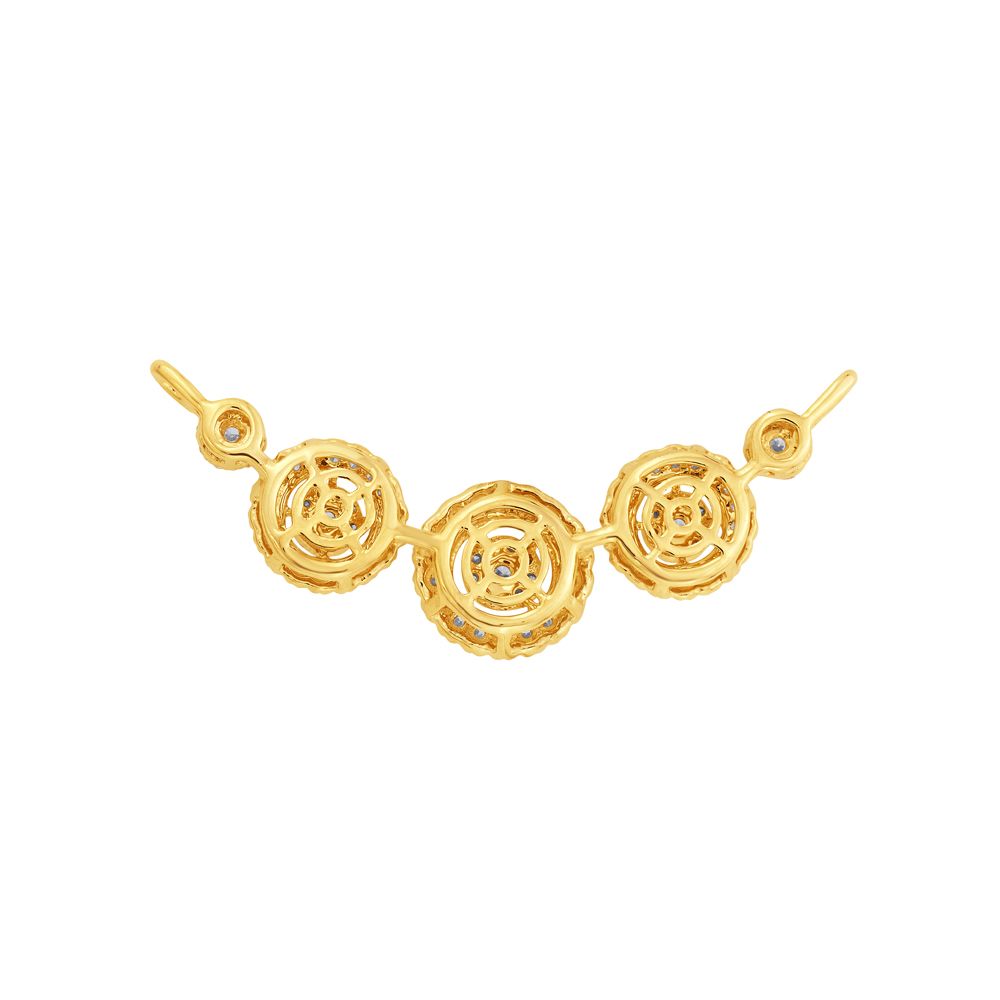 Filigree Crafted Diamond Tanmaniya in 18KT Yellow Gold-All Jewellery-OTN21002-D300R0B