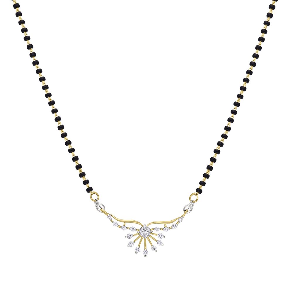 Enigmatic Tanmaniya in 14KT Yellow Gold-All Jewellery-OTN21009-D400R0C