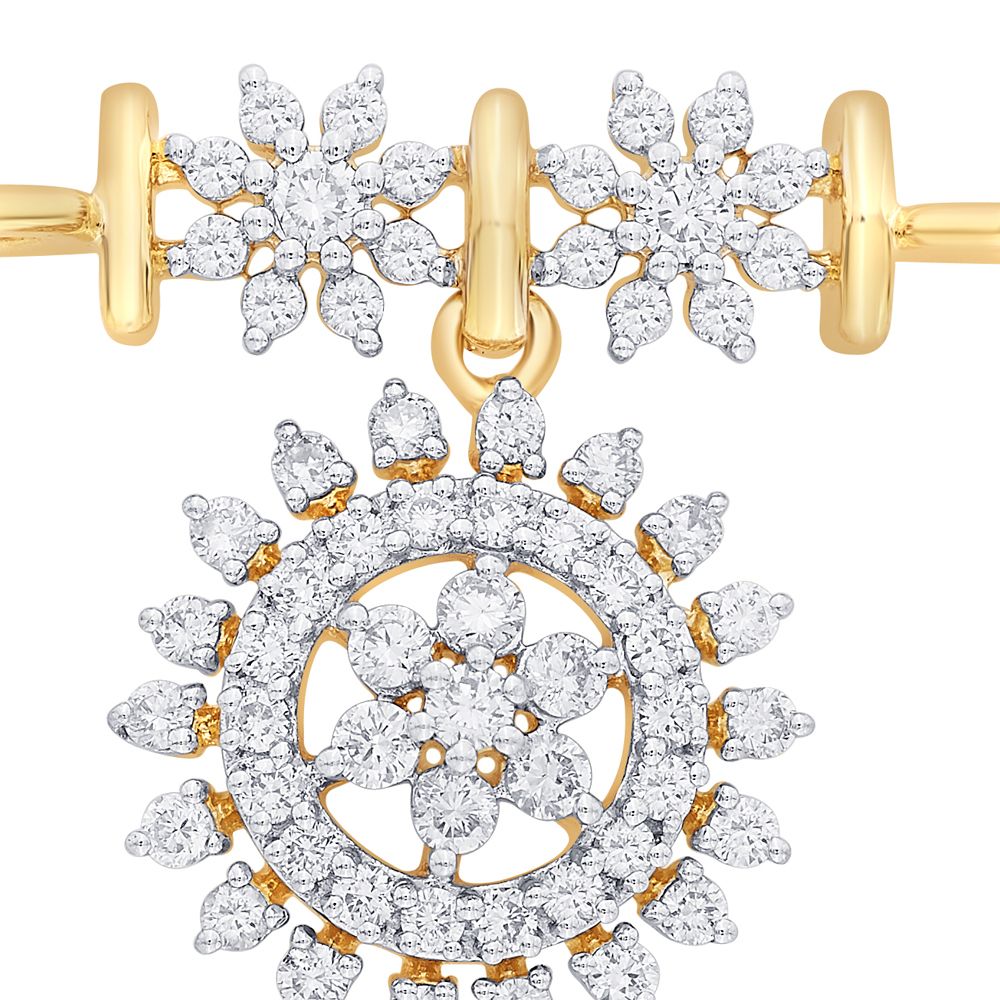 Charming 14KT Yellow Gold Diamond Tanmaniya-All Jewellery-OTN21013-D400R0C
