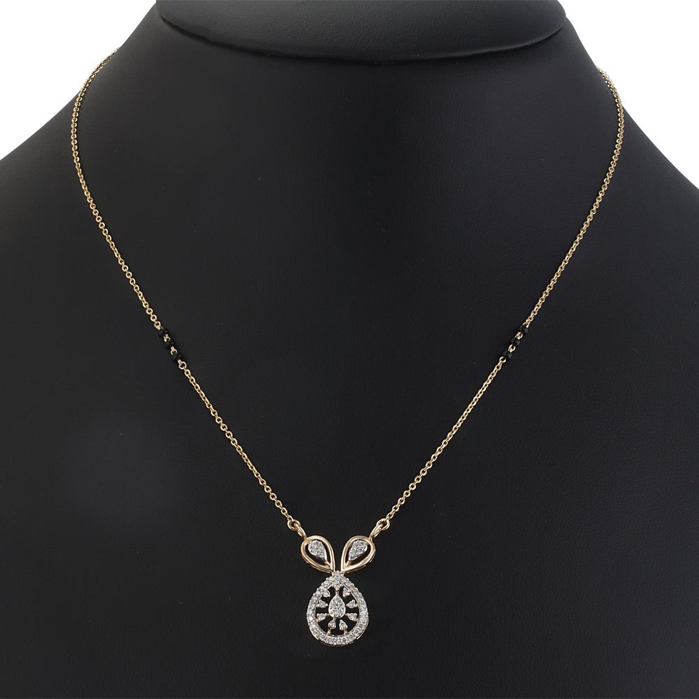 Classic Tanmaniya in 14KT Yellow Gold-All Jewellery-OTN21015-D400R3C