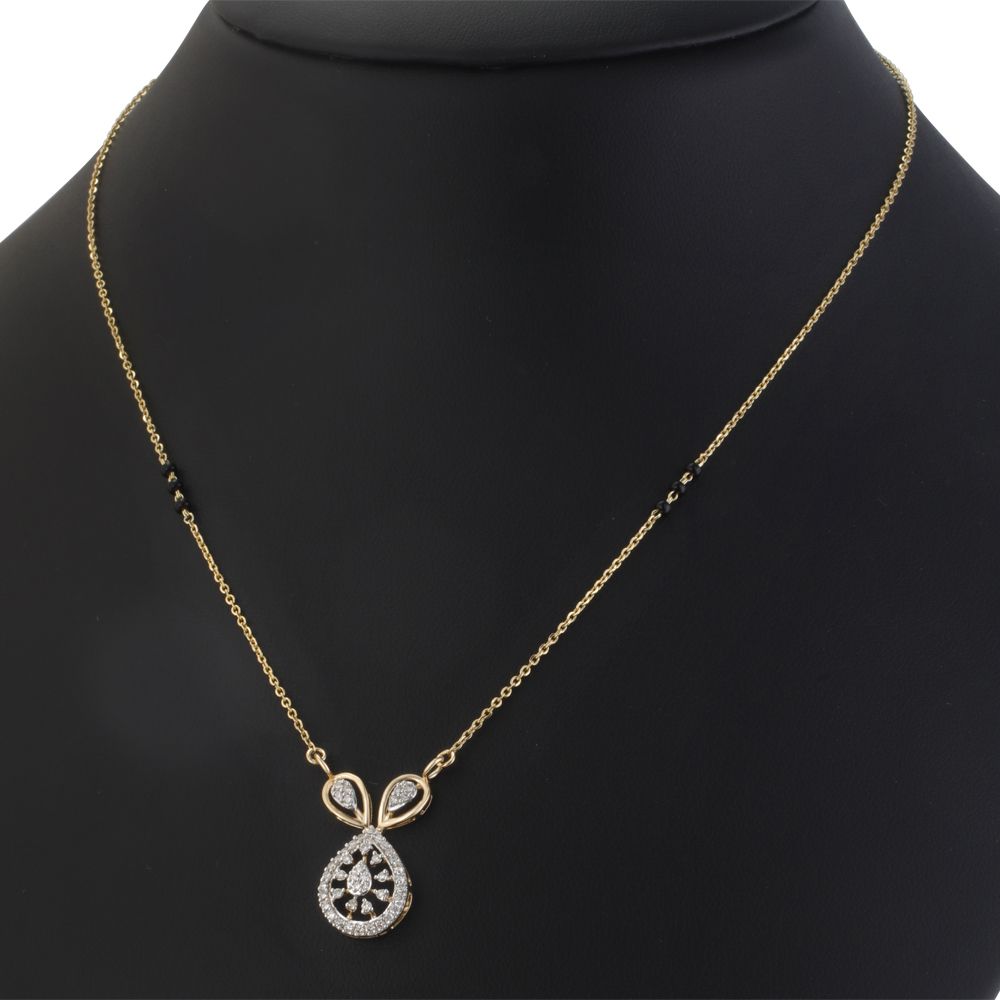 Classic Tanmaniya in 14KT Yellow Gold-All Jewellery-OTN21015-D400R3C