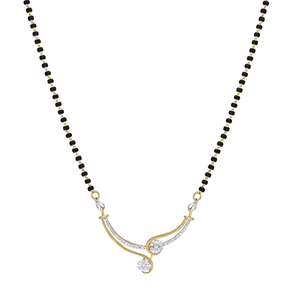 Captivating Diamond Tanmaniya in 18KT Yellow Gold-All Jewellery-OTN21044-D300R0B