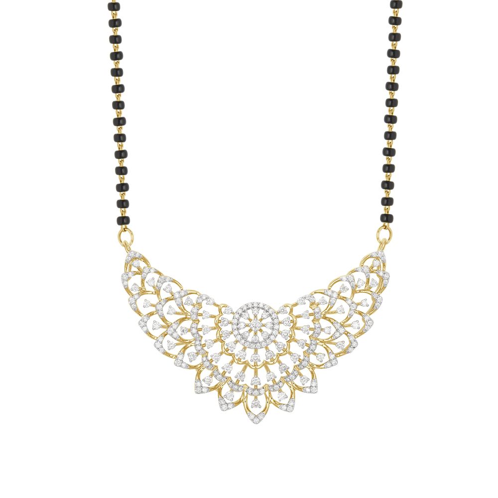 Captivating Peacock Feather Design Diamond Tanmaniya-All Jewellery-OTN23009-D300R0B