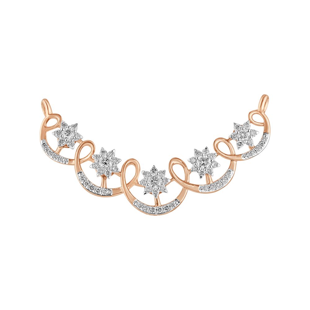 Elegant Diamond and Rose Gold Tanmaniya-All Jewellery-OTN23U03-D400X0B