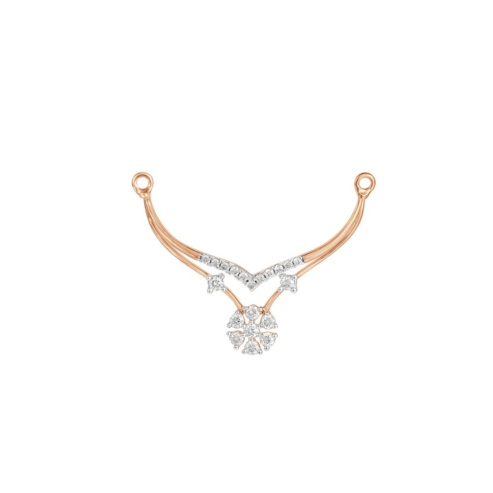 Embellished Rose Gold Floral Tanmaniya-All Jewellery-OTN23U22-D400X0B