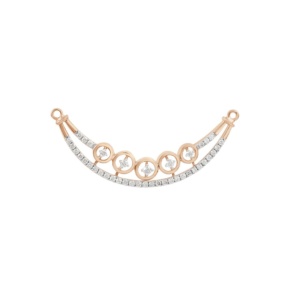 Graceful Diamond and Rose Gold Tanmaniya-All Jewellery-OTN23U30-D400X0B