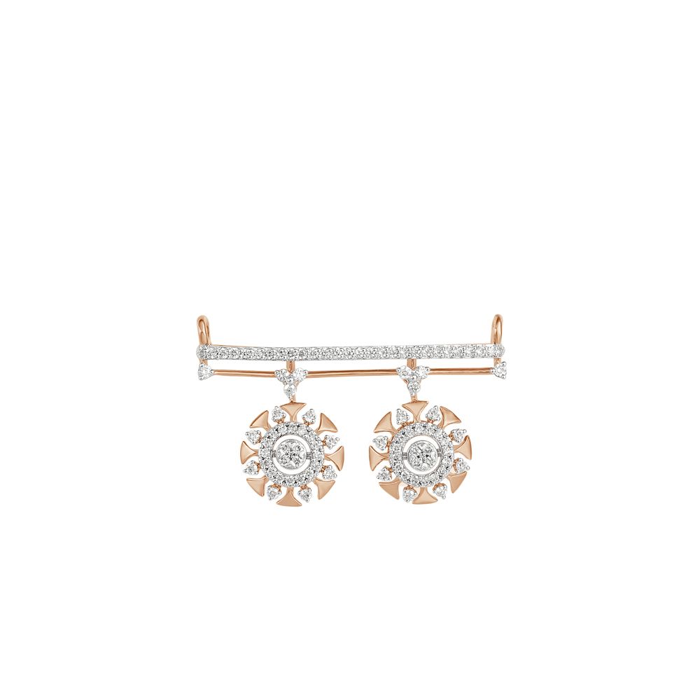 Floral Diamond and Rose Gold Tanmaniya-All Jewellery-OTN23U37-D400X0B