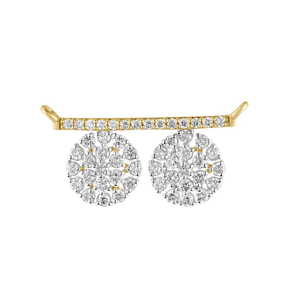 Simple Cluster Design Diamond Tanmaniya-All Jewellery-OTN23U46-D400R0B