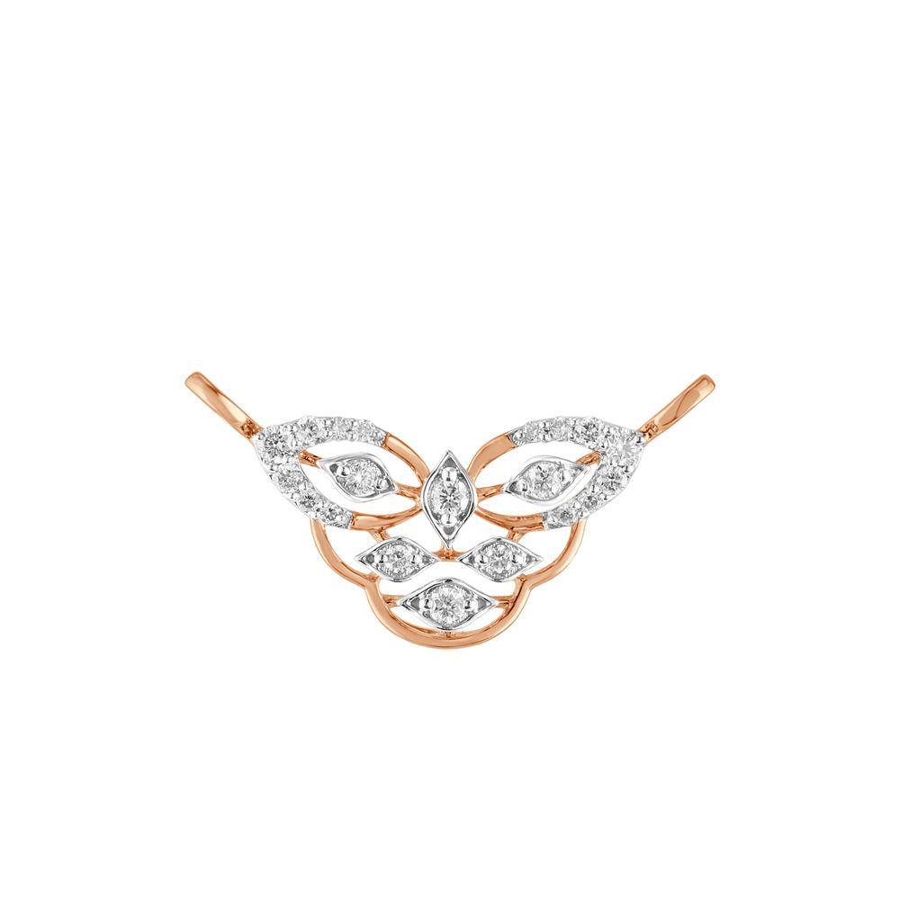 Butterfly Embellished Diamond Tanmaniya-All Jewellery-OTN23U53-D400X0B