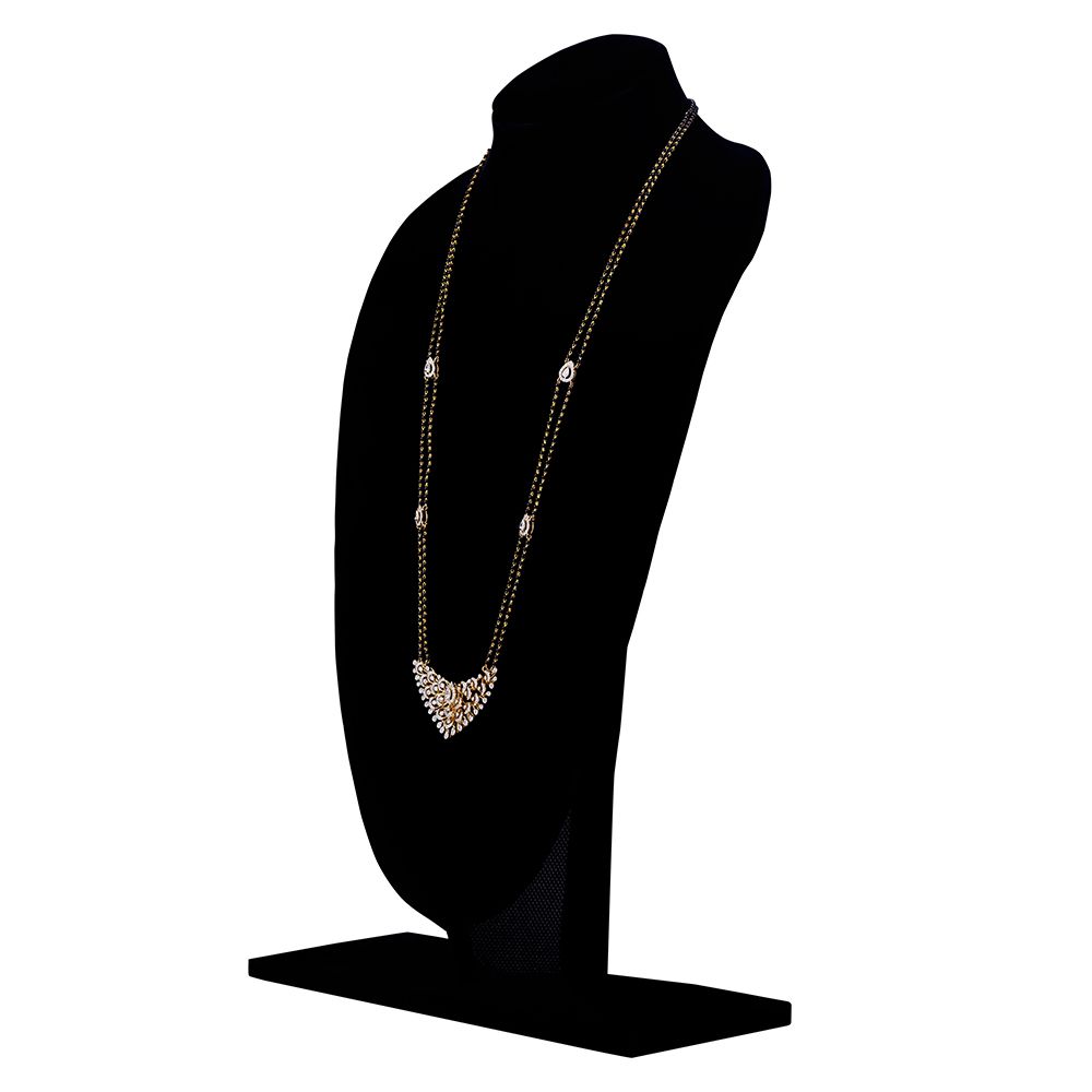 Classy Diamond Peacock Motif Mangalsutra-All Jewellery-OTN23V08