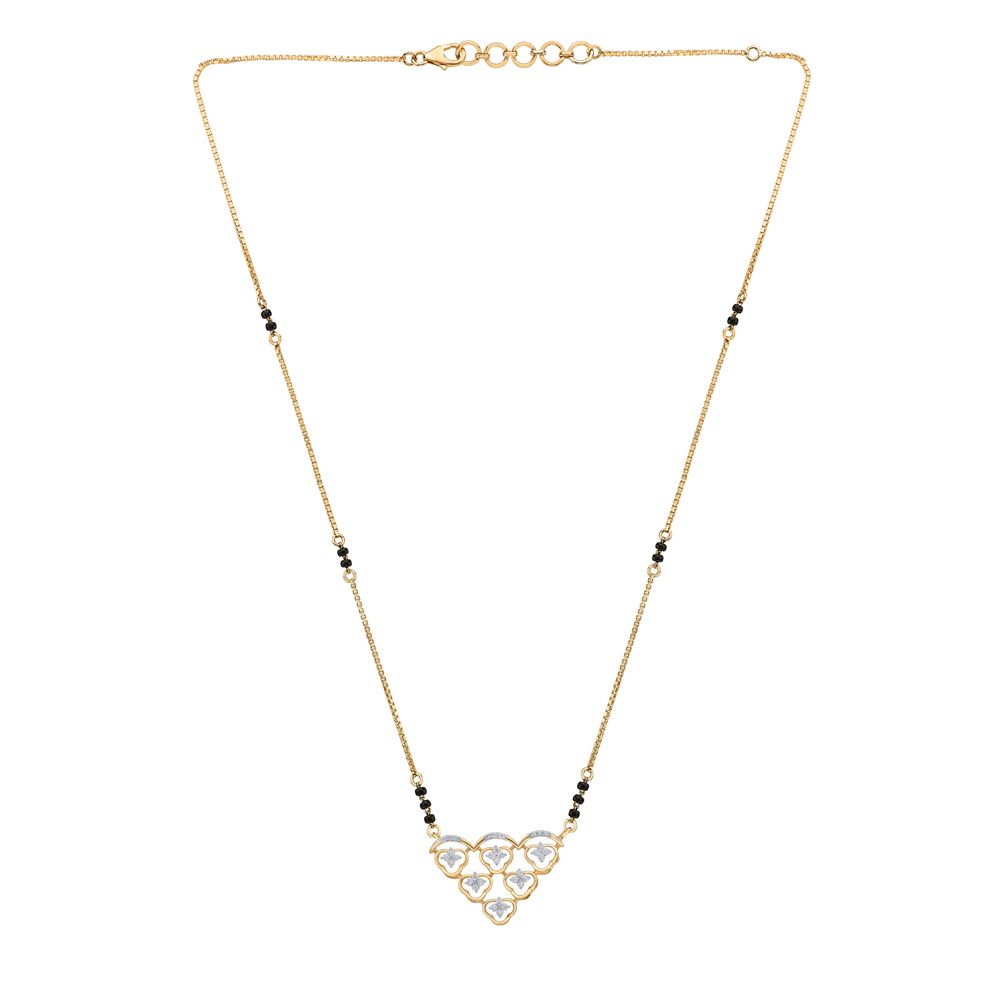 Eyecatching Floral Diamond Tanmaniya with Chain-Diamond-OTN23V23-D400X3B