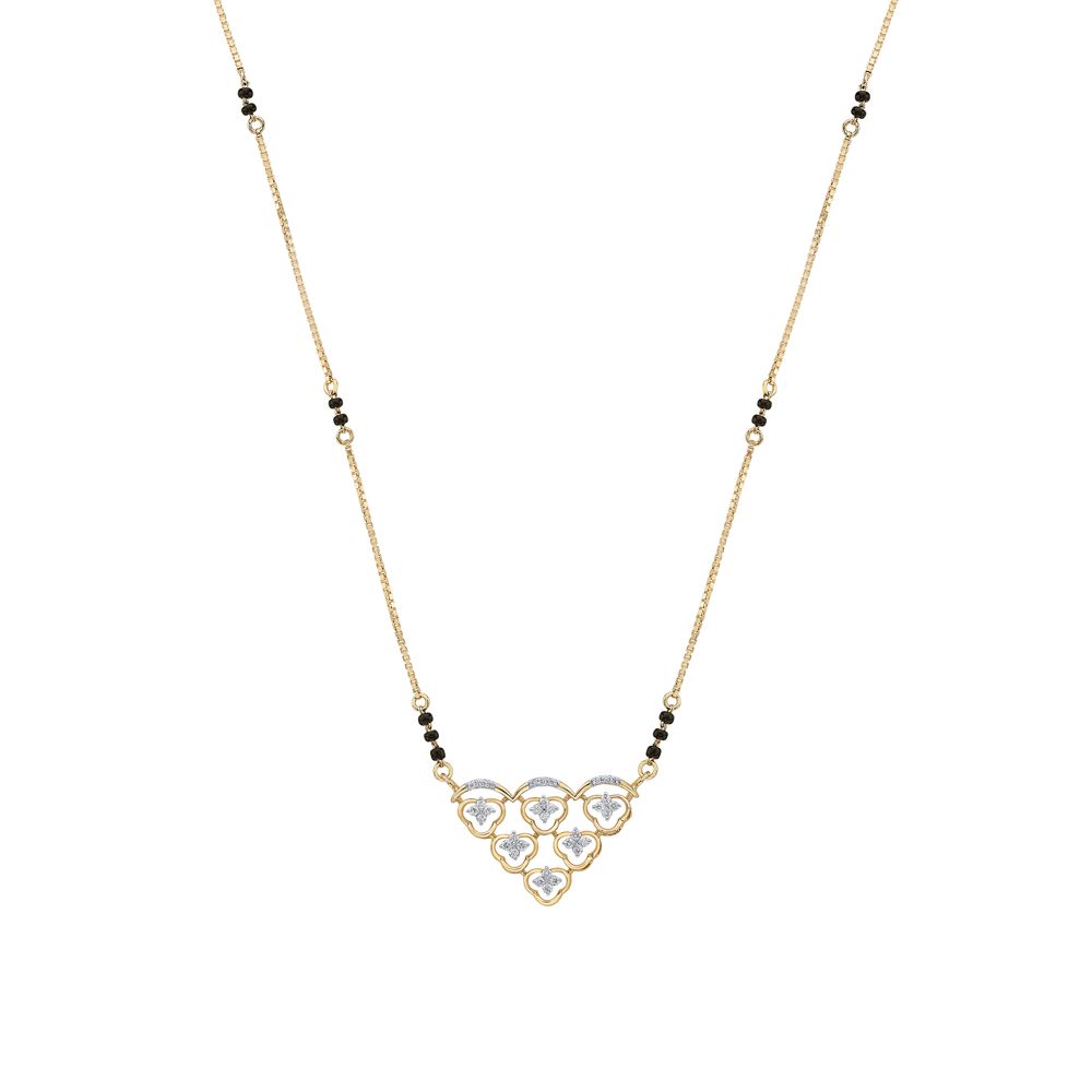 Eyecatching Floral Diamond Tanmaniya with Chain-Diamond-OTN23V23-D400X3B