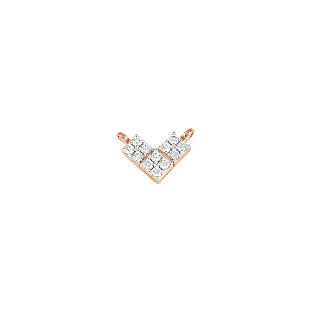 Square Design Diamond Tanmaniya with Chain-All Jewellery-OTN23V24-D400X3B