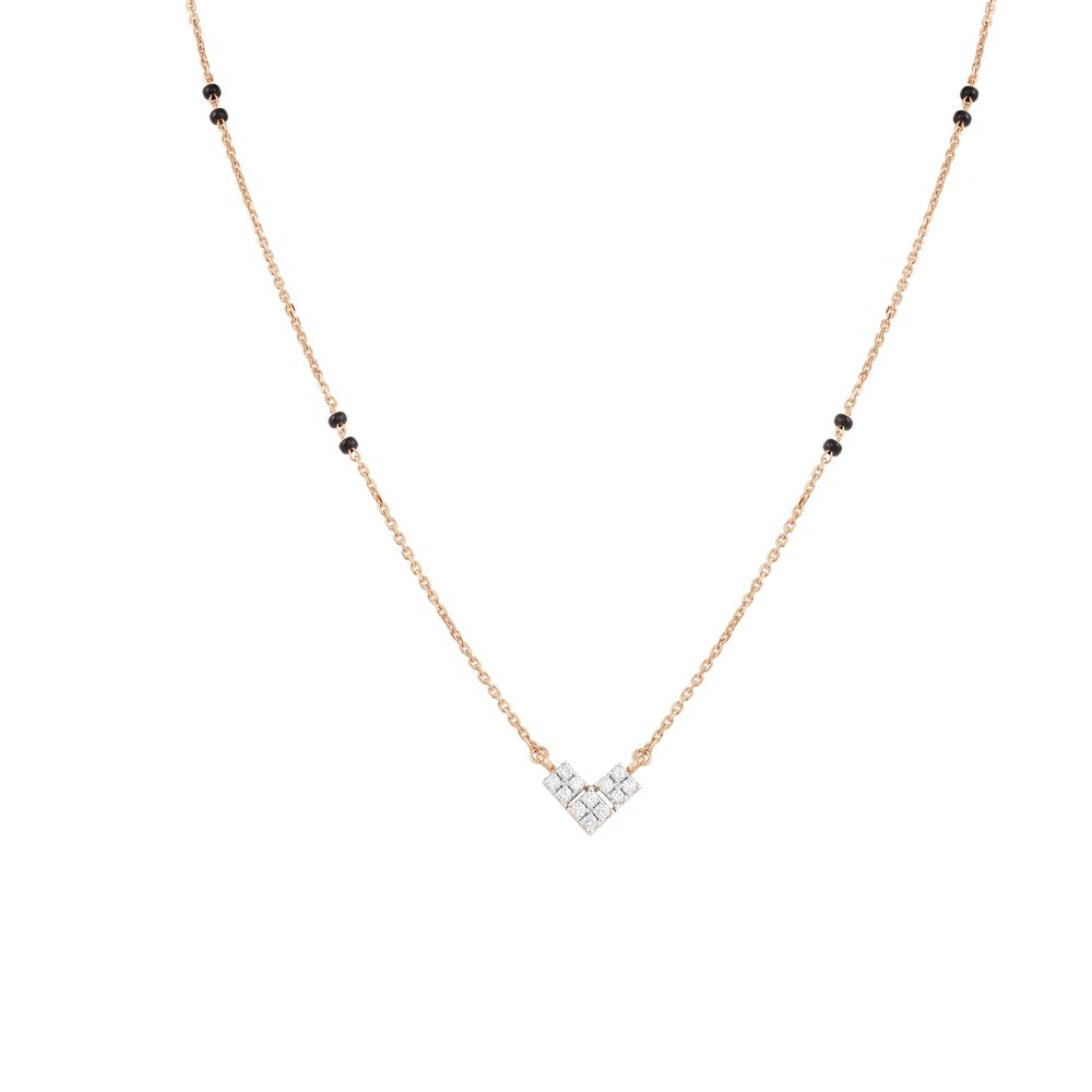 Square Design Diamond Tanmaniya with Chain-All Jewellery-OTN23V24-D400X3B