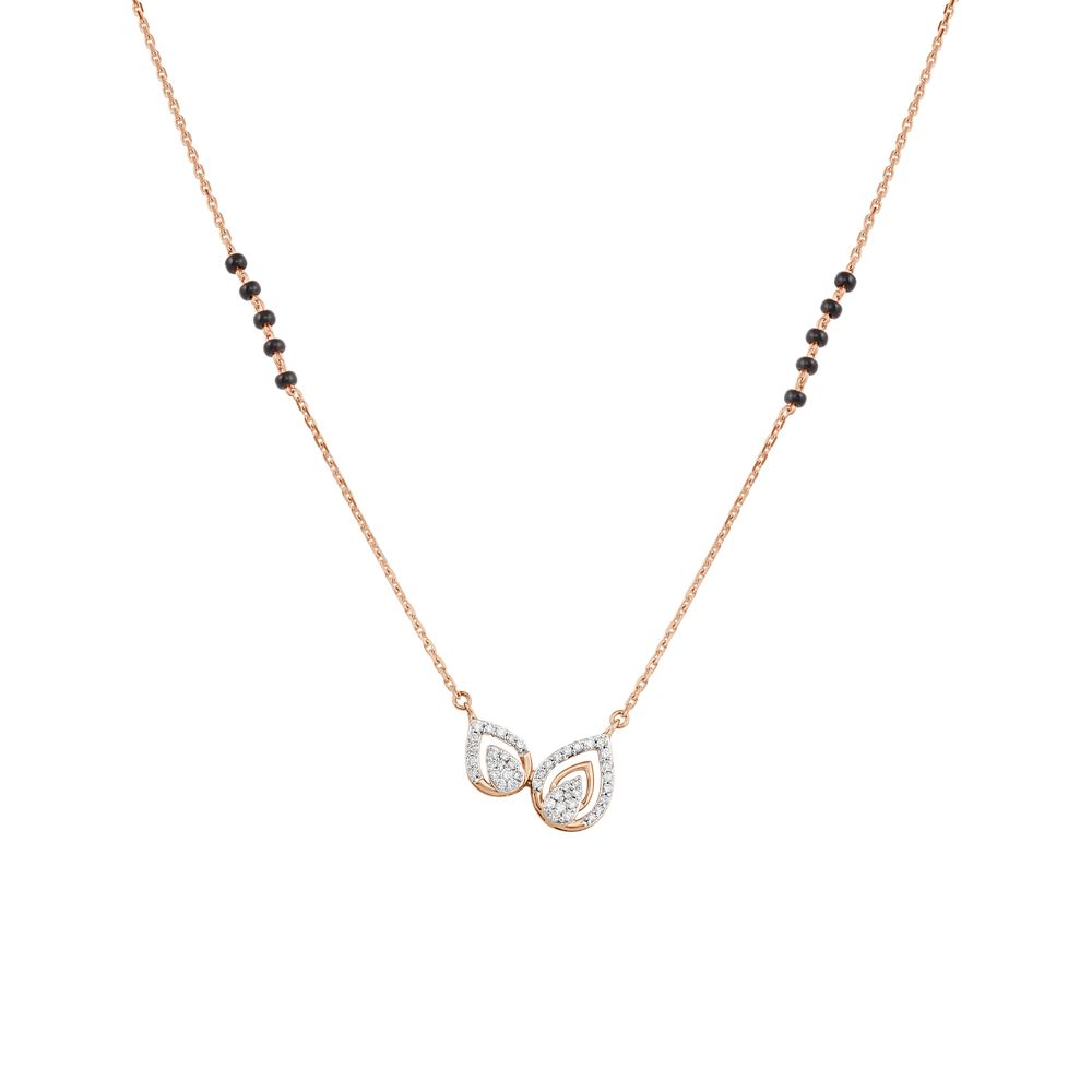 Stylish Drop Design Diamond Tanmaniya with Chain-All Jewellery-OTN23V39-D400X3B