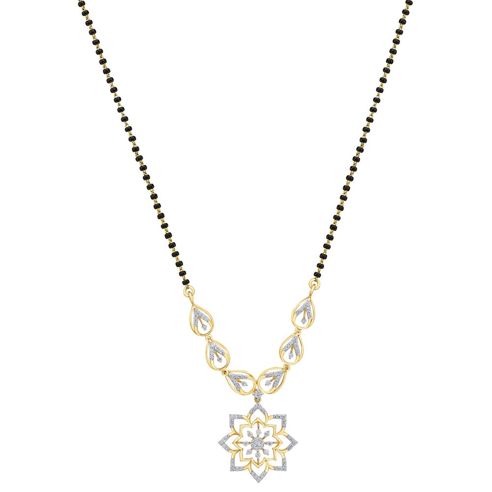 Graceful Diamond Tanmaniya with Chain-All Jewellery-OTN23V47-D400R3B