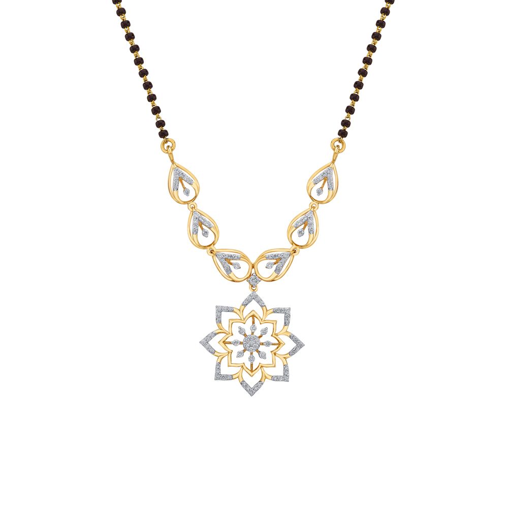 Graceful Diamond Tanmaniya with Chain-All Jewellery-OTN23V47-D400R3B