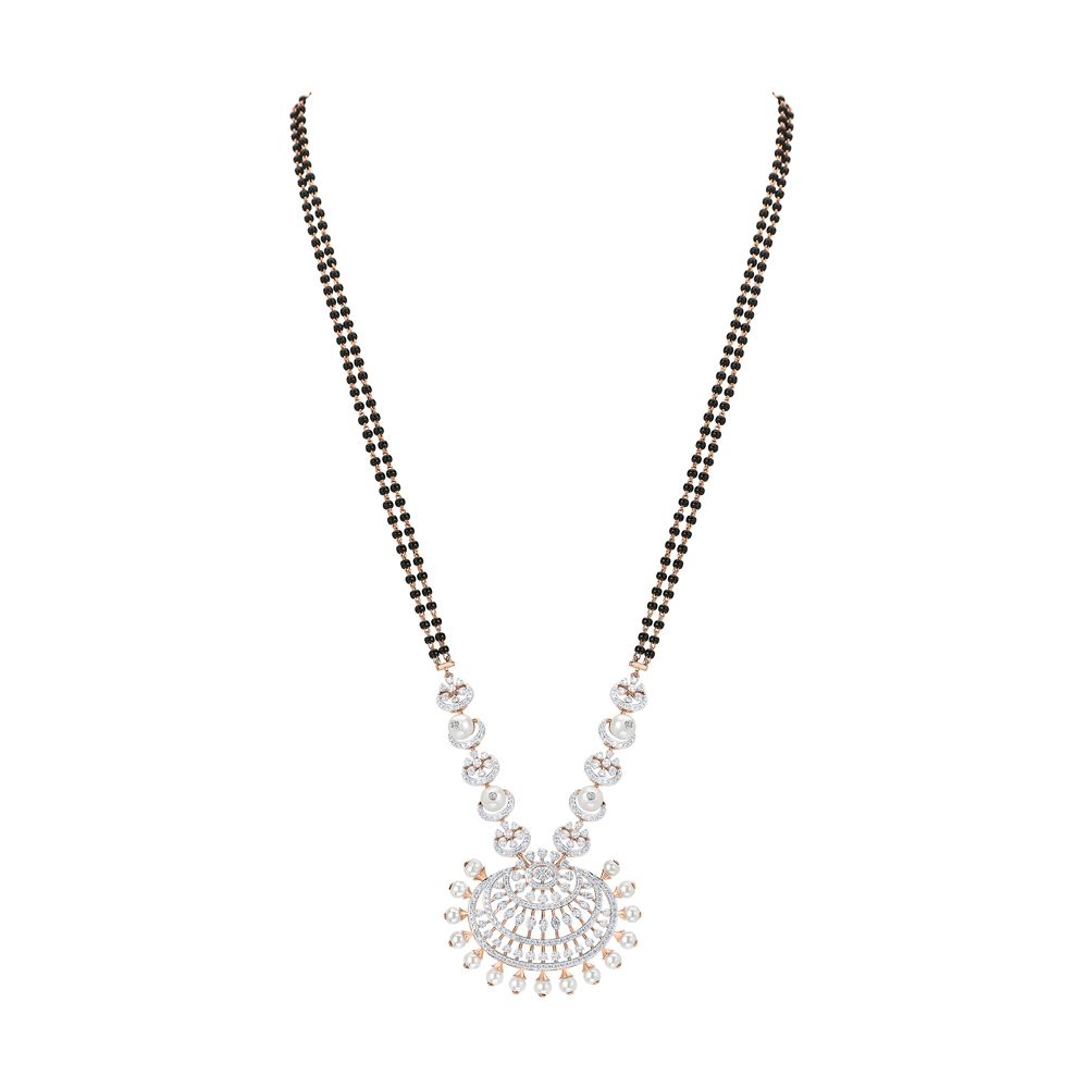 Resplendent Mandala Diamond Mangalsutra-All Jewellery-OTN24V08