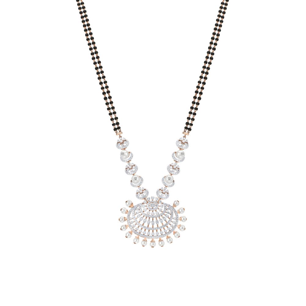 Resplendent Mandala Diamond Mangalsutra-All Jewellery-OTN24V08