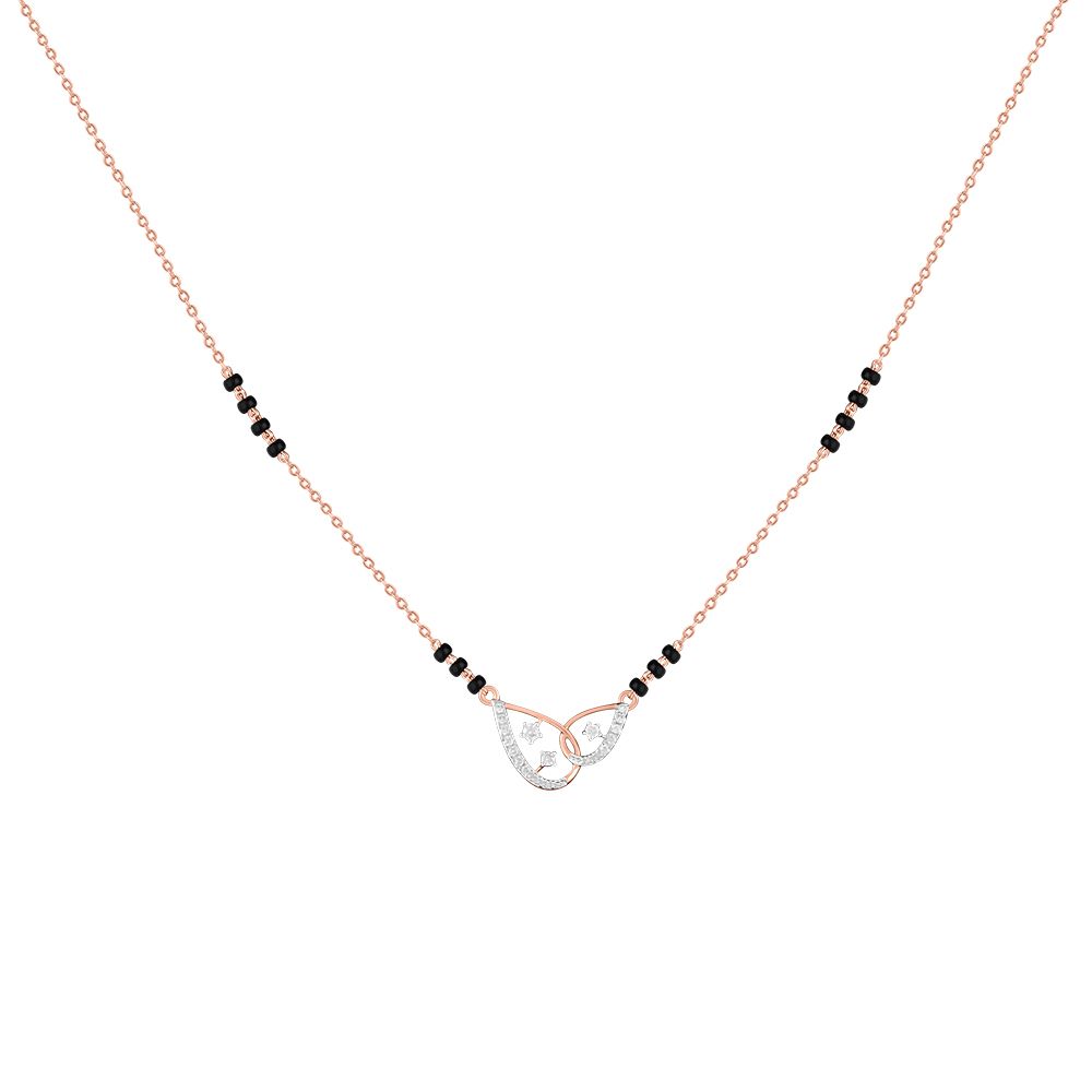 Eyecatching Geometric Design Diamond Mangalsutra-All Jewellery-OTN24V11-D400XDB