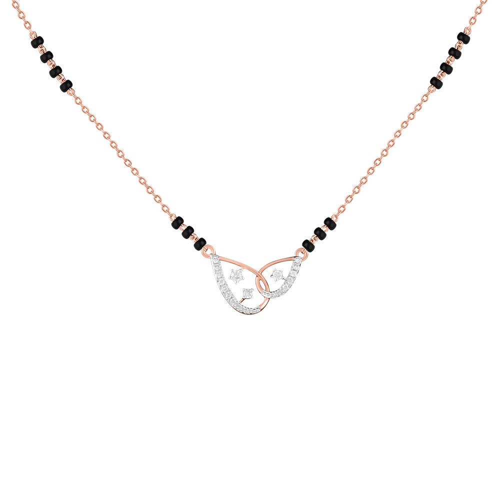 Eyecatching Geometric Design Diamond Mangalsutra-All Jewellery-OTN24V11-D400XDB