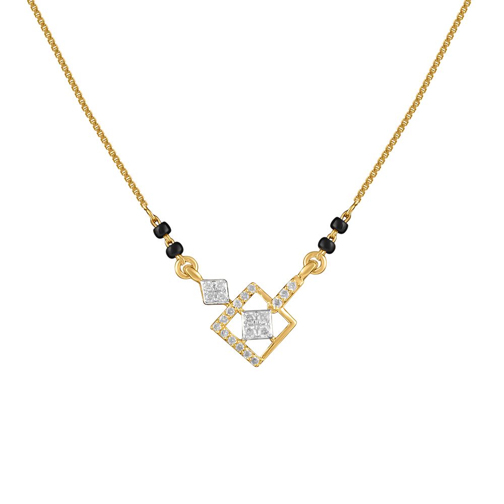 Vintage Inspired Diamond Mangalsutra-All Jewellery-OTN24V14-D400RDB