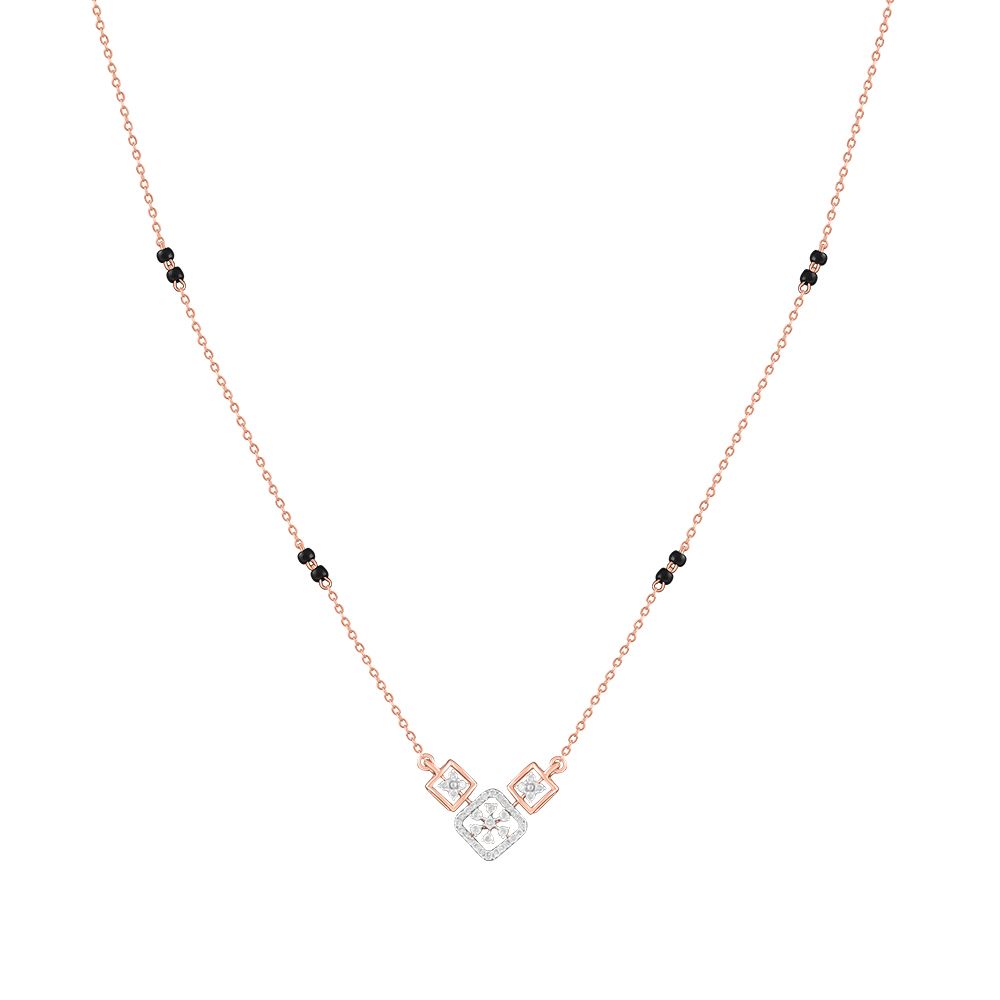 Attractive 14KT Rose Gold Earrings-All Jewellery-OTN24V19-D400RDB