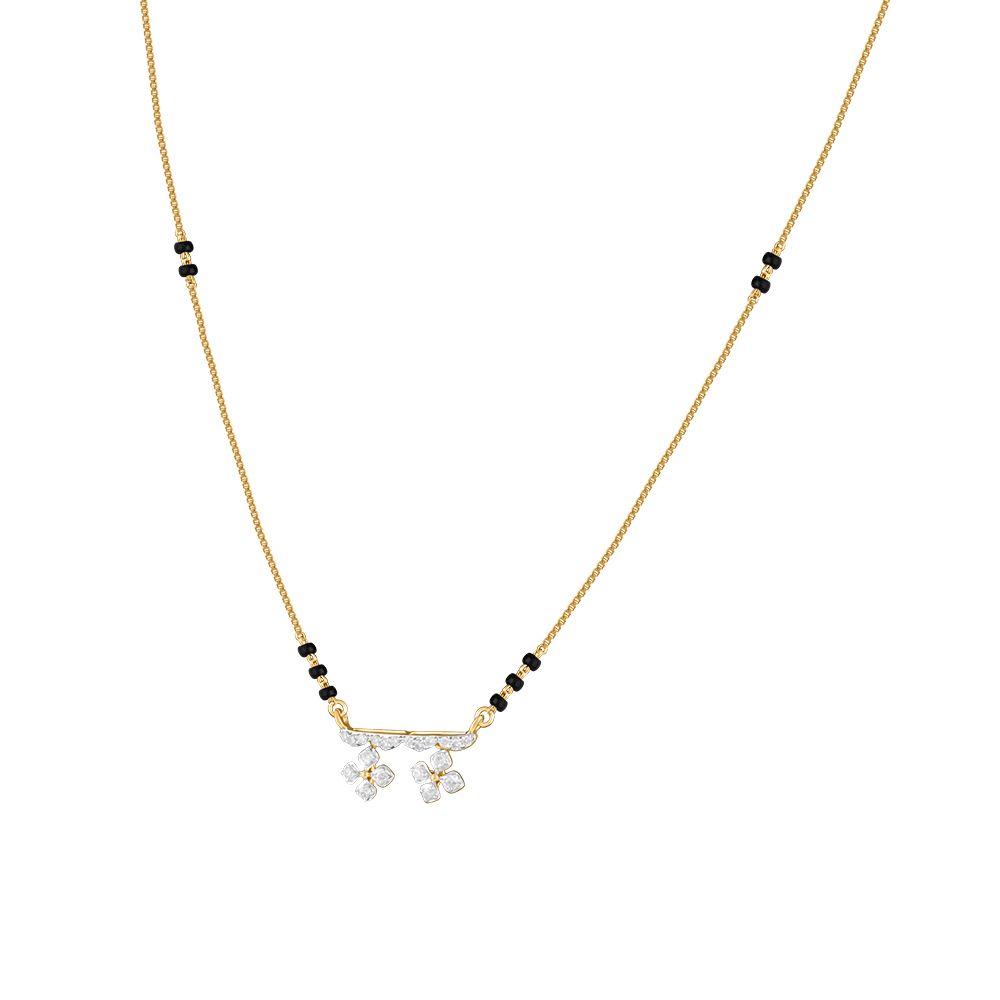 Mystic Floral Diamond Mangalsutra-All Jewellery-OTN24V21-D400RDB