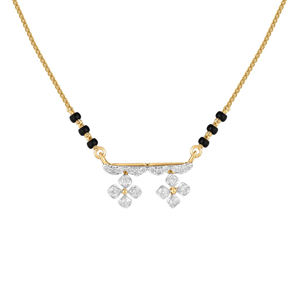 Mystic Floral Diamond Mangalsutra-All Jewellery-OTN24V21-D400RDB