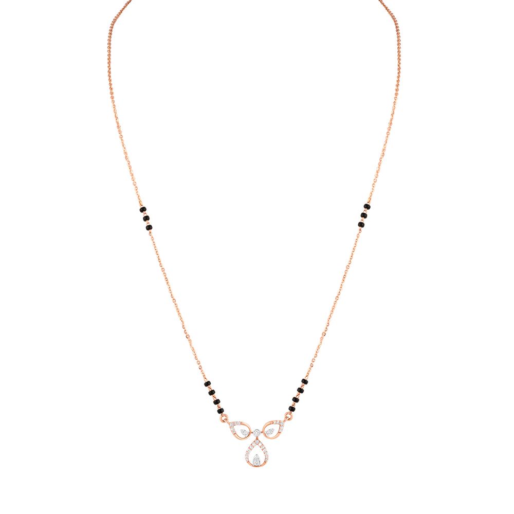 Attractive Drop Design Diamond Mangalsutra-All Jewellery-OTN24V23
