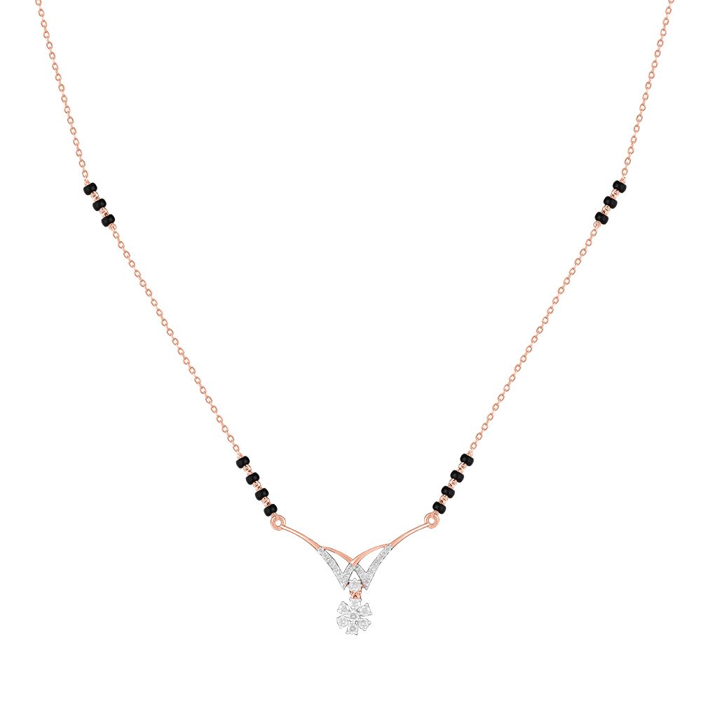 Radiant Diamond Thali Mangalsutra-All Jewellery-OTN24V24-D400XDB