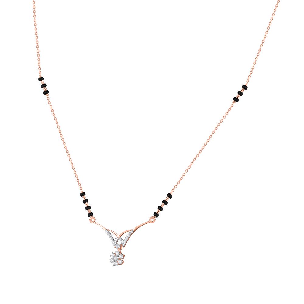 Radiant Diamond Thali Mangalsutra-All Jewellery-OTN24V24-D400XDB