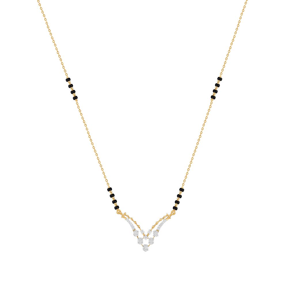 Exquisite 18Kt Yellow Gold Mangalsutra-All Jewellery-OTN24V26-D400RDB