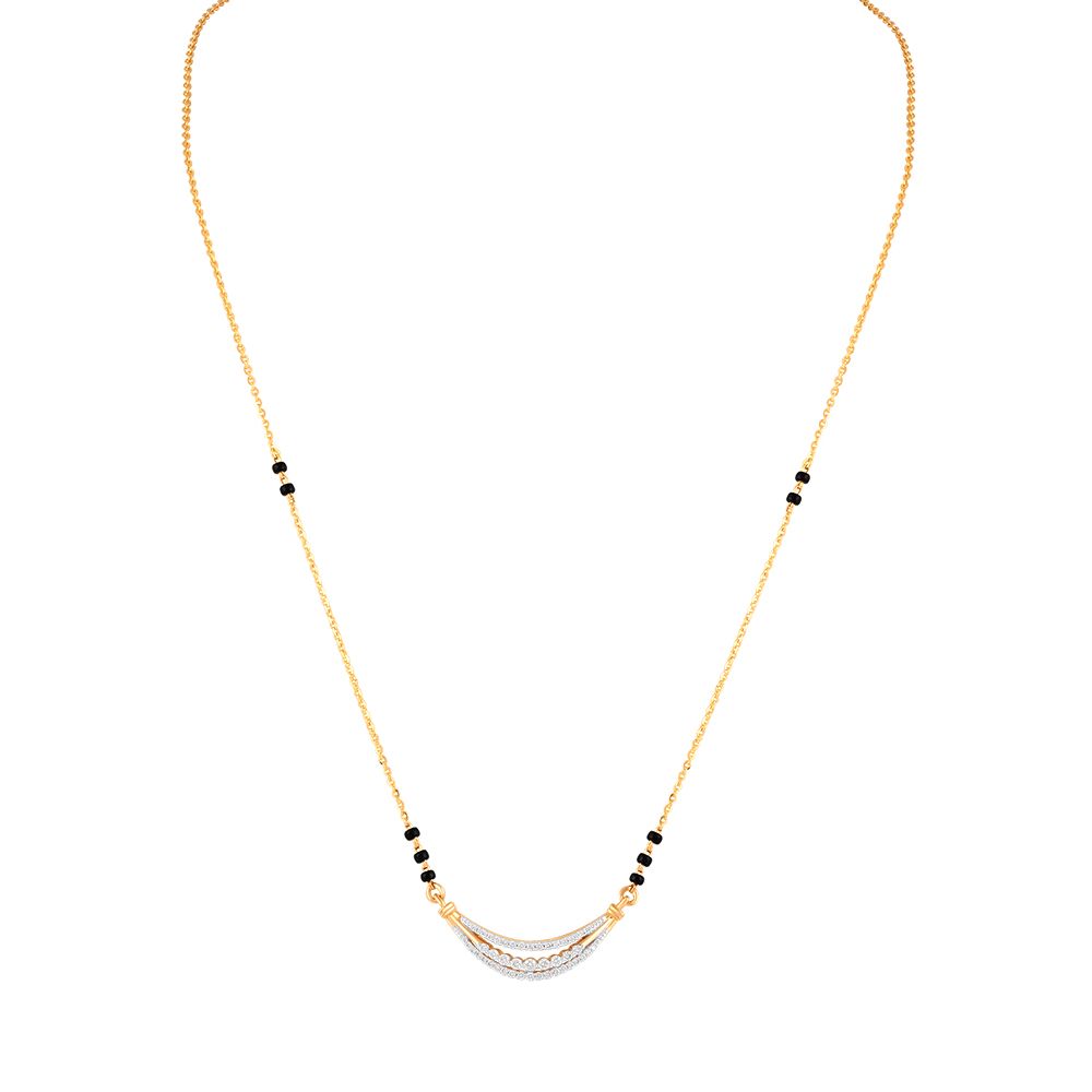 Glamorous Diamond Studded Mangalsutra-All Jewellery-OTN24V28
