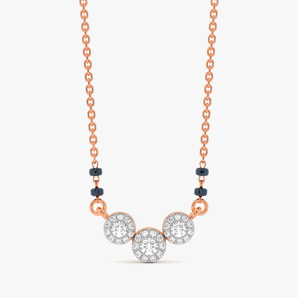 Mesmerising Diamond and Black Beads Mangalsutra-All Jewellery-OTN24V30-D400XDB
