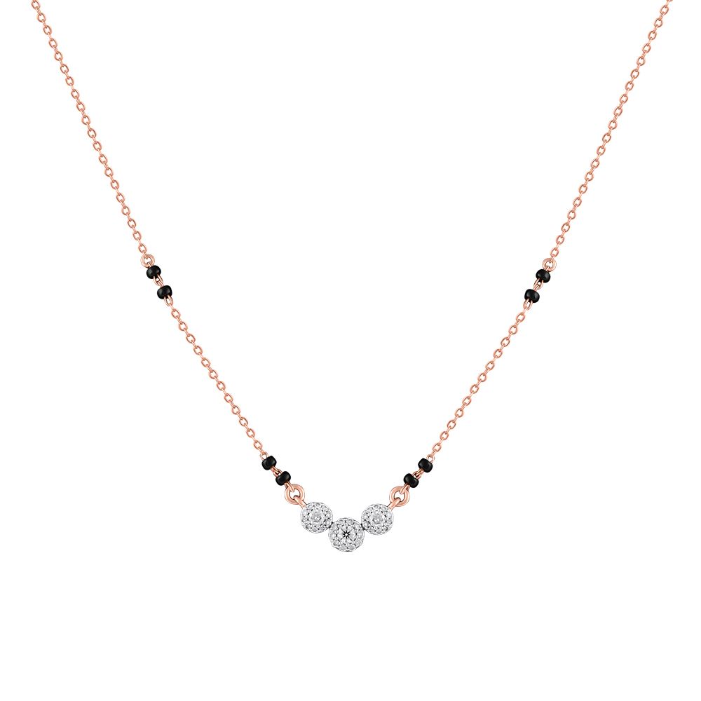 Mesmerising Diamond and Black Beads Mangalsutra-All Jewellery-OTN24V30-D400XDB